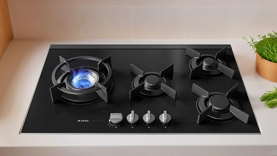 фото модели HG8843BGB1 газовая варочная поверхность стеклокерамика Asko