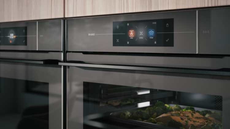 Компактный духовой шкаф с функцией приготовления на пару Asko OCS8478GG