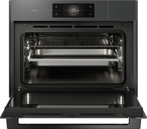 Компактный духовой шкаф с функцией приготовления на пару Asko OCS8478GG