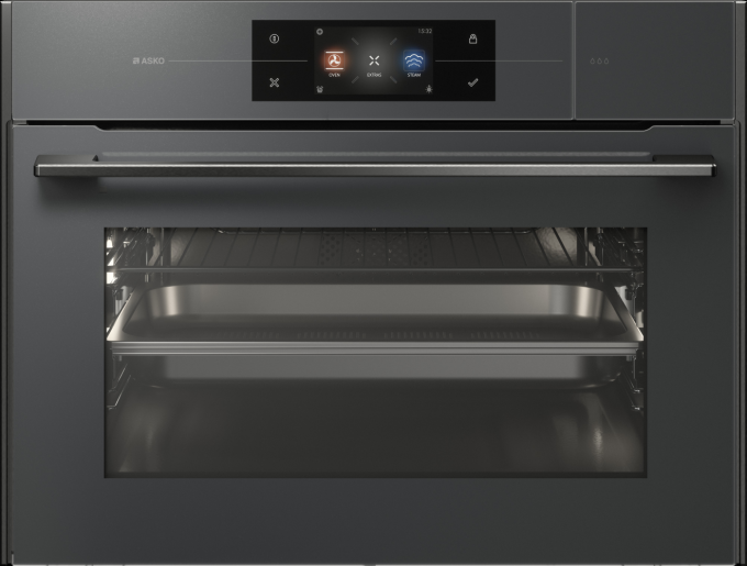 Компактный духовой шкаф с функцией приготовления на пару Asko OCS8478GG