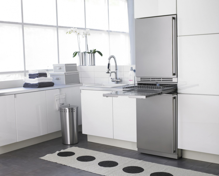 Выдвижная полка с корзиной для белья Asko HDB1153Т