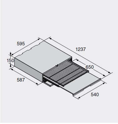 Выдвижная полка с корзиной для белья Asko HDB1153Т