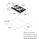 Газовая варочная панель Asko HG1355GB