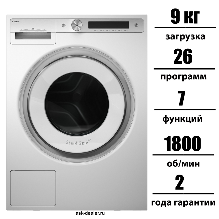 Стиральная машина Asko W6098X.W/3 с ASD