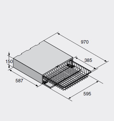 Выдвижная корзина для белья Asko HB1153W