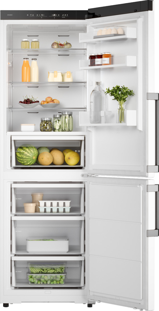 Отдельностоящий комбинированный холодильник Asko RFC286KNBW1