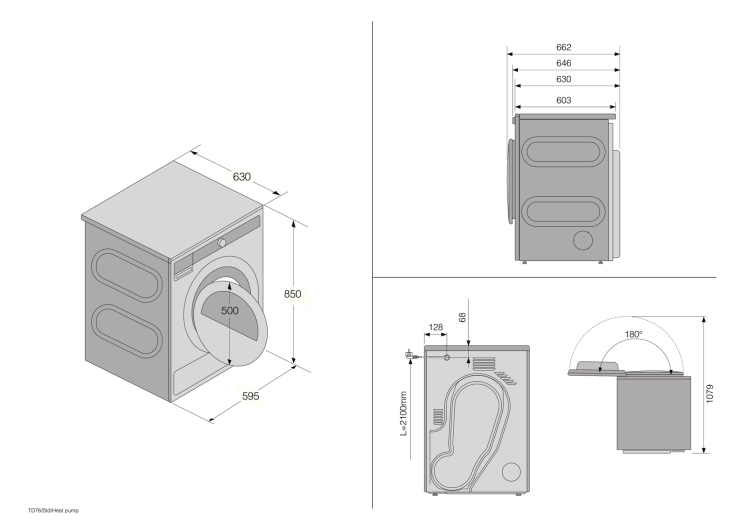 Стиральная и сушильная машина Asko Classic в колонну комплект №13: W1084BW + T108HBW + HS60W