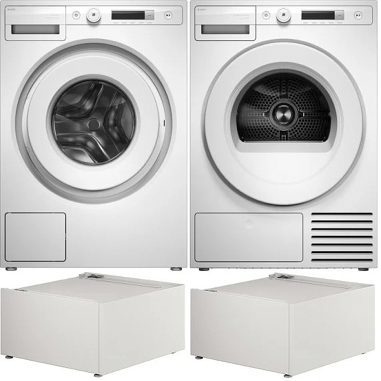 Домашняя прачечная Asko Classic комплект №14: W1084BW + T108HBW + HP320W - 2 шт