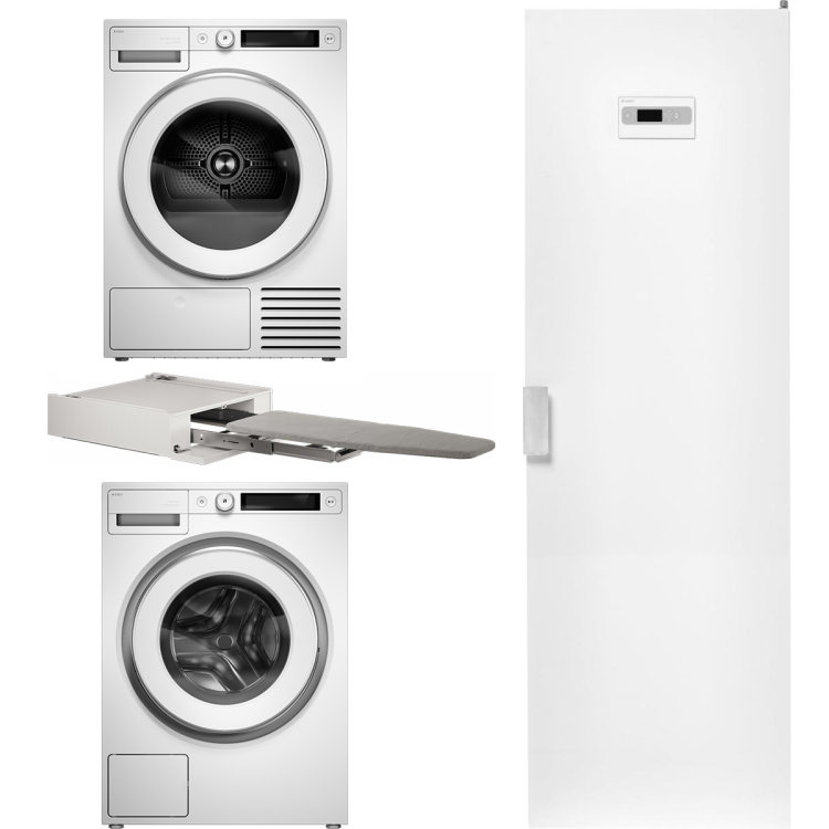 Домашняя прачечная Asko Style комплект №13: W5096CW + T509HRW + DC7784V.W + HI150W