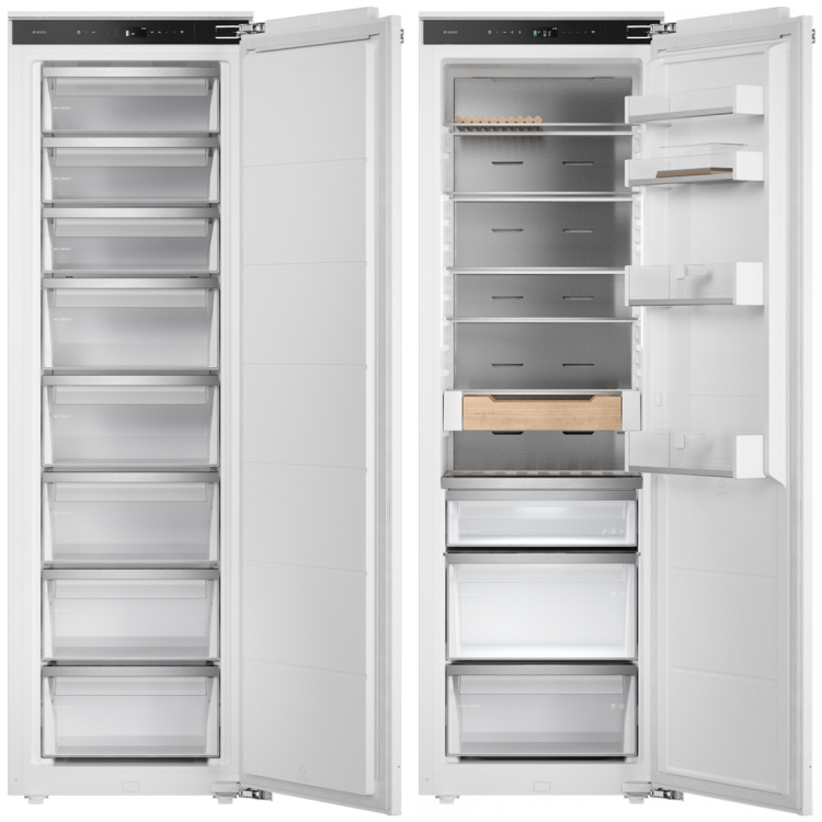 Встраиваемый холодильник Side by Side Asko комплект №2: холодильник RBR576DNC1 + морозильник RBF576DND1