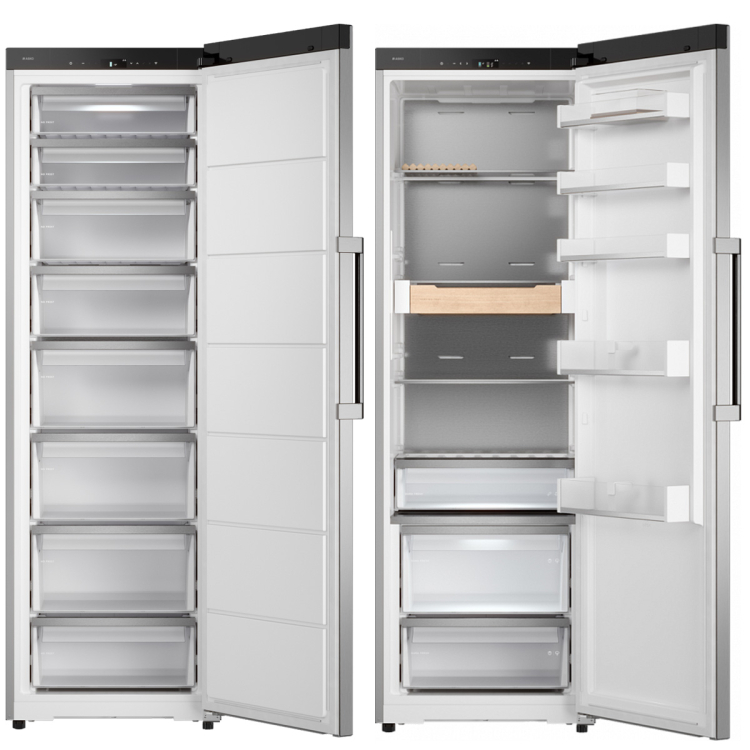 Side by Side Asko комплект №3: RFR586KNCS1 + RFF586KNCS1