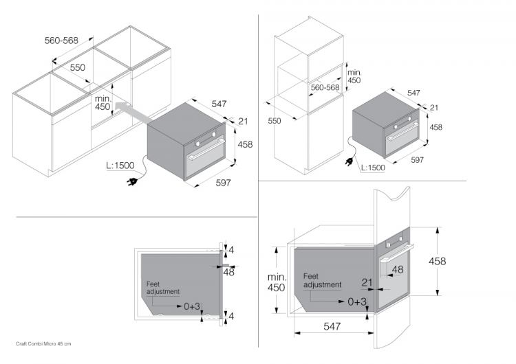 Компактный духовой шкаф с СВЧ Asko OCM8487B