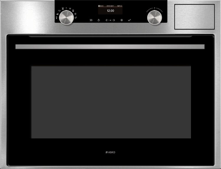 Компактный духовой шкаф с функцией приготовления на пару Asko OCS8464S