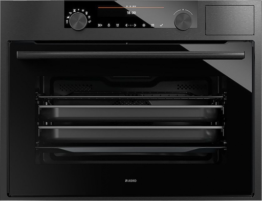Компактный духовой шкаф с функцией приготовления на пару Asko OCS8487B