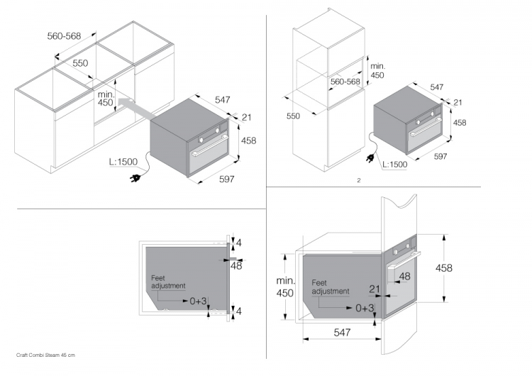 Компактный духовой шкаф с функцией приготовления на пару Asko OCS8487B