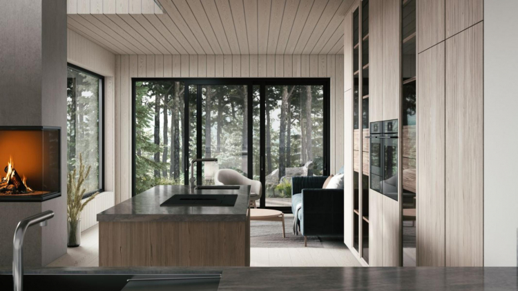 Индукционная варочная панель со встроенной вытяжкой Asko HIHD854GF