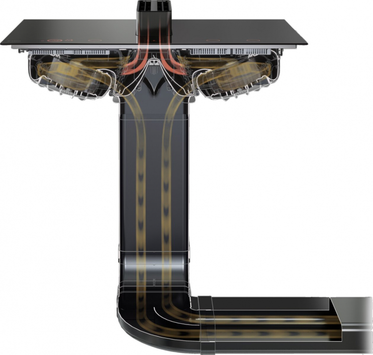 Индукционная варочная панель со встроенной вытяжкой Asko HIHD854GF