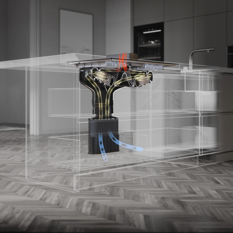 Индукционная варочная панель со встроенной вытяжкой Asko HIHD854GF