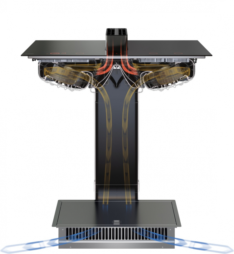 Индукционная варочная панель со встроенной вытяжкой Asko HIHD854MM