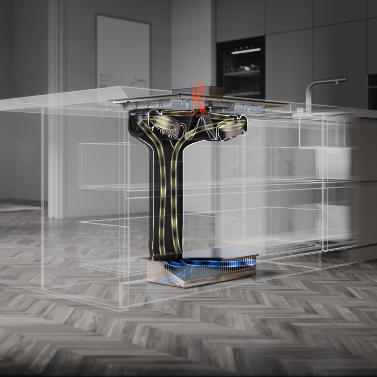 Индукционная варочная панель со встроенной вытяжкой Asko HIHD854MM